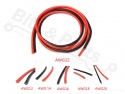 Silicone wire set multi-core 16AWG 1.31mm² 1 meter - red + black